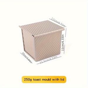 TEMU 9''x4.7'' 리브 디자인의 논스틱 빵틀 - 집에서 만든 빵, 토스트 등을 굽기에 완벽 - 튼튼한 탄소강, 부활절, 할로윈, 크리스마스, 추수감사절에 이상적, 베이킹용 빵틀