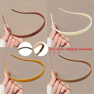 TEMU 4개 여성용 무광 U자형 안경 헤어밴드 & 헤어후프 - 미끄럼 방지 비처방 안경 홀더, 멀티컬러 (블랙, 네이비, 브라운, 그린, 그레이, 베이지, 화이트, 다크 브라운) - 헤어 액세서리, 안경, 헤어밴드, 헤어랩 - 안경, 헤어밴드, 땋은 머리, 번, 포니테일과 호환 가능