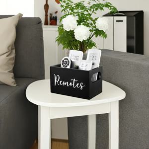 TEMU 2단 나무 리모컨 보관 바구니 - 문구류, 안경, 시계 정리에 이상적 - 거실, 주방, 침실, 욕실, 사무실 및 스터디룸 정리용 발렌타인데이 캠핑 선물