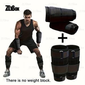 TEMU 4개 조절 가능 발목/손목 무게, 걷기 및 러닝 운동을 위해 다리와 팔에 걸쳐 사용하도록 설계됨 - 통기성이 좋고 내구성이 뛰어나며 강력한 고리 포함, 손과 손목 지지대용 무게추 스트랩 포함 (스틸 플레이트 없음)