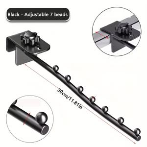 TEMU 조절 가능한 7개의 옷걸이 메탈 옷걸이 랙 - 벽걸이식, 침실, 세탁실 또는 현관을 위한 공간 절약 디자인, 현대적인 가정 정리 솔루션, 세탁실 정리 | 현대적인 벽걸이 랙 | 내구성 있는 제작 품질, 가정용 옷걸이