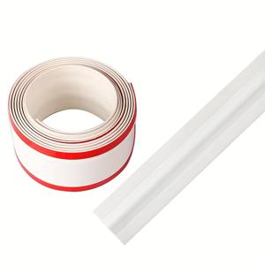 TEMU 3미터 자체 접착 케이블 관리 스트립, 베이지 고무 와이어 정리대와 블루 와이어, 사무실이나 집에서 깨끗한 케이블 관리를 위한 쉽게 절단 가능