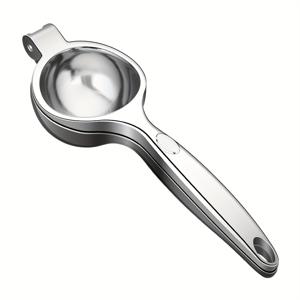 TEMU 수동 과즙기 - 내구성 강한 304 스테인리스 레몬 프레스, 가정용 컴팩트 과일 분쇄기, 쉬운 세척, 휴대용, 캠핑용, 자몽, 사과, 베리 과즙 추출 (조립 필요 없음)