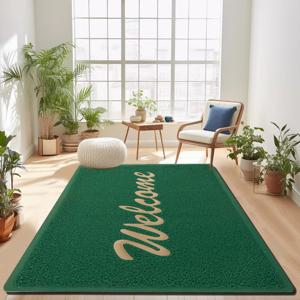 TEMU 두꺼운 1.1cm 다크 그린 주방 바닥 매트 