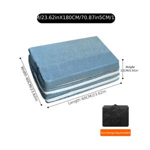 TEMU SUV 차량용 접이식 트렁크 매트리스 싱글 침대 평평 패드, 필수 캠핑 액세서리|접이식침대|캠핑용품|간이침대