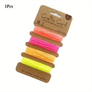 TEMU 4가지 색상의 1개/봉지 1mm 땋은 로프, 각 색상당 5미터 비즈 로프. DIY 비즈 만들기용 주얼리 제작, 팔찌, 목걸이, 땋은 로프