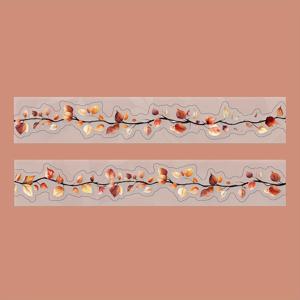 TEMU 에메랄드 바이브 시리즈 PET 재질 와시 테이프 1롤. 스티커, 스크랩북, 다이어리 장식에 적합한 독특한 투명 마스킹 테이프입니다.