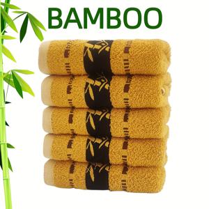 TEMU 현대식 욕실 타월 세트 5pcs - 자가 치유 빠른 건조 욕실 & 샤워 타월, 장식 포함, 초극세사 가벼운 베이지, 고흡수력 홈 욕실용 - 섬유 타월 (세탁기 사용 가능)|수건|샤워타올|샤워커튼