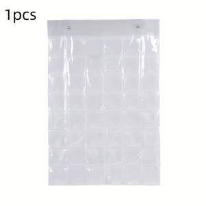 TEMU 48구획 벽걸이 디스플레이 케이스 시스템 – 수집품, 핀 및 메달용 투명 플라스틱 보관함 – 집이나 사무실 장식용 공간 절약형 정리대 – 내구성 있는 독립형 디자인과 쉬운 접근 가능, 슬림한 외관의 벽걸이 수집품 전시 케이스