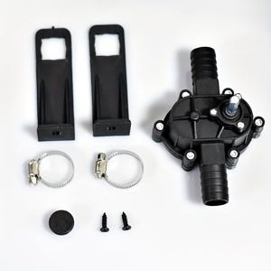 TEMU 가정용 소형 수동 워터 펌프 키트 세트, 편리한 DC 워터 펌프, 자체 흡입 원심식 펌프, 배터리 필요 없음, 전기 드릴 비트와 호환 가능, 액체 이동 용이, 전기 불필요