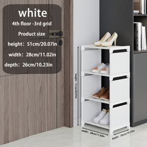TEMU 1개 4/6/8단 공간절약형 금속 신발장 - 먼지방지, 현관 및 침실, 기숙사용