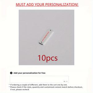 TEMU 10개 맞춤형 스테인리스 스틸 주얼리 (니트 패브릭 장식 라벨 포함), 레이저 각인 패브릭 디자인으로 맞춤 브랜드 로고 및 디테일 표현, 신부 들러리 및 신랑 들러리를 위한 결혼 선물로 이상적