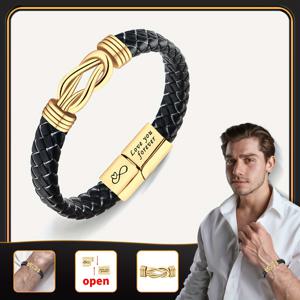 TEMU 남성을 위한 신학기 필수 팔찌 - 스타일리시한 매듭 사랑 버클 팔찌 - 아들, 선생님, 사촌 형제, 손자 또는 아버지를 위한 완벽한 선물. 생일, 추수감사절 또는 졸업을 위한 이상적인 선물 - 아들을 위한 완벽한 선물