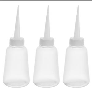 TEMU 3개 150ml 스쿼지 플라스틱 병 - 내구성, 재사용 가능, 접착제, 오일, 페인트, 라벨에 적합 - DIY 프로젝트 및 공예, 공예 저장을 위한 이상적인 제품|슬림한 흰색 병|내구성 있는 플라스틱