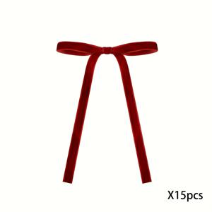 TEMU 15/30pcs 크리스마스 벨벳 보 리본 버건디 벨벳 보 타이트 크리스마스 파티 크리스마스 트리 장식 크리스마스 장식 DIY 크리스마스 화환 크리스마스 빈티지 장식 선물 포장 용품 보 리본 홈 장식 휴일 장식 크리스마스 트리 장식 매달린 장식품