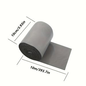 TEMU 10cm x 10m 자체 접착 방수 테이프, 벗기고 붙이는 보호 필름은 제거 후 사용할 수 있으며, 절단 가능, 야외 지붕 및 컨테이너에 적합,锈proof, 내식성, 누수 방지 및 노화