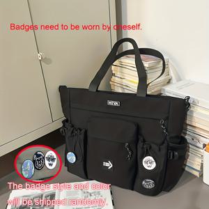 TEMU 여성용 대용량 크로스바디 백 탈착식 스트랩 - 변환 가능한 숄더 클러치, 지퍼 수납공간, 내구성 나일론 핸드백 (출근/여행/데일리) 토트|미니크로스백