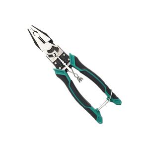 TEMU 1개 다기능 플라이어 - 스틸 니들노즈 & 사선 커터, 전선 스트리핑 및 압착 도구, 가정 수리, 자동차 유지보수, 공장 엔지니어링용 – 내구성 강한 하드 소재, 전기 작업, DIY 애호가를 위한 견고한 구조