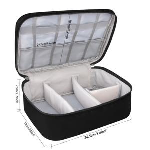 TEMU 헤어 도구 케이스, 클리퍼 가드 홀더, 헤어 절단 가위 보관 공간이 있는 바버 도구 여행 가방입니다. 클리퍼 및 용품을 위한 휴대용 정리함입니다.|파우치|소품샵