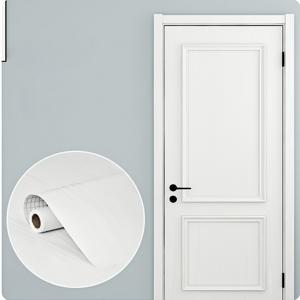 TEMU 현관 및 침실 문을 위한 자가 점착식 나무 문 리모델링 색상 변경 벽지, 오래된 문 결점을 가리기 위한 장식용 나무결 스티커