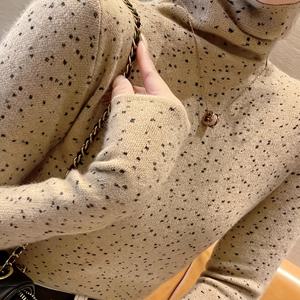 TEMU 여성용 우아한 하이넥 스웨터 - 긴소매 라운드넥 풀오버, 부드러운 레드 스웨터 (가을/겨울), 오피스, 파티, - 여성용 스웨터