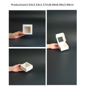 TEMU 24개 화이트 선물용 박스 (디스플레이 창포함), 보석, 비누, 캔디를 위한 종이 패키징 - DIY 웨딩/브라이덜샤워 파티 기념품, Elegant Paaging, Stylish Presentation, Lightweight Construction, Premium Finish