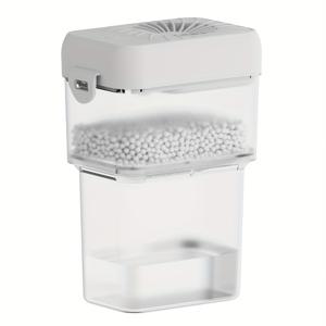 TEMU 초보자도 쉽게 사용할 수 있는 휴대용 제습기; USB 충전식 가정용 휴대용 제습기; 침실, 욕실, 옷장 등에 적합한 소형 제습기