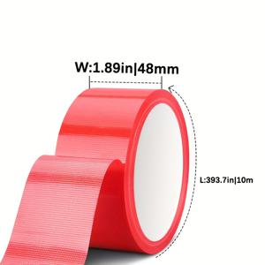 TEMU 산업용 레드 덕트 테이프 - 고온 및 저온 저항, 파손 방지, 내구성 PVC 소재, 물류 포장, 파이프라인 랩핑 및 산업용, 물류 포장 테이프 | 레드 덕트 테이프 | 내구성 PVC 테이프