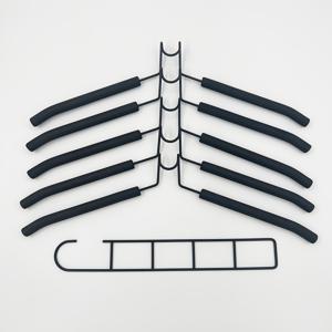 TEMU 6개 세트 헤비듀티 공간절약형 옷걸이 - 미끄럼방지 폼 패드 & 다층 걸이 시스템 - 코트, 스웨터, 정장, 셔츠용 옷장 정리대 - 작은 옷장, 아파트용 튼튼한 의류 레일 (후크 미포함)