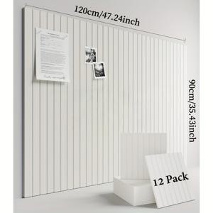 TEMU 12개 대형 자가 접착 음향 패널 - 고강도 소음 감소 방음 보드 120x90cm/47x36인치, 고밀도 단열재, 홈 스튜디오, 사무실 및 녹음실용 - 쉬운 설치, 내화성, 4가지 색상: 그레이 / 화이트, 팟캐스트 설정,모던 스튜디오 데코,내화성 소재,콘텐츠 크리에이터