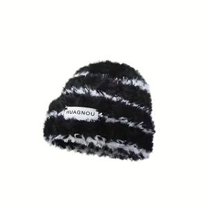 TEMU 여성용 플러시 플리스 버킷햇 (귀 덮개 포함) 1개 - 겨울철 따뜻함, 부드러운 플러시 질감, 디자인, 추운 날씨에 적합한 탄성 있는 핏, 크리스마스 & 발렌타인데이, 손세탁/드라이 클리닝, 겨울 모자, 포근한 헤드웨어, 스타일리시한 헤드웨어, 따뜻한 헤드웨어|벙거지모자