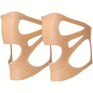 TEMU 1쌍 고탄성 세탁 가능한 인체공학적 실리콘 무릎 보호대 - 농구, 러닝, 줄넘기, 스쿼트, 무릎 압박용 남녀공용 반월상연골 관절 보호 커버, 부상 회복용 무릎 패드