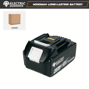 TEMU JUEYI 대용량 18V 4.0Ah 고출력 배터리 | 마키타 호환을 위해 특별히 설계됨, 오래 지속되는 배터리 수명, BL1850/BL1860과 같은 18V LXT 시리즈 공구와 호환, 충전식 리튬 이온 배터리