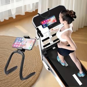 TEMU 멀티 기능 트레드밀 및 엘립티컬용 휴대폰 거치대 - 조절 가능, 휴대용, 안전한 방탄 액세서리 (호스, 번들, 랩, 걸기, 연장 기능 포함). 컴팩트 디자인과 강화된 그립으로 헬스 운동에 최적