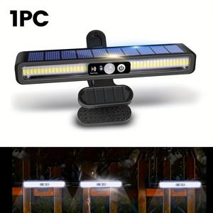 TEMU 1개 LED 실외 태양광 조명 (모션 센서 포함), 3가지 조명 모드 (주광, 황혼, 야간) - 스마트 모션 감지 기능이 있는 태양광 보안등, 태양광 울타리 조명