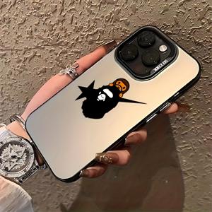 TEMU 아이폰 17, 16E, 16, 15, 14, 13, 12, 11 Mini Pro Max Air X XR XSMAX 8 7 Plus 호환, 창의적인 작은 원숭이와 원숭이 테마 폰 케이스. 낙하 방지 무광택 후면, 충격 방지 디자인, 재미있는 폰 액세서리, 내구성 좋은 케이스가 특징입니다.