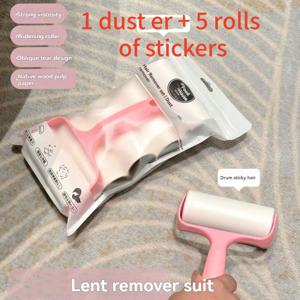TEMU 300매 제모 스티커 및 린트 롤러 (롤러 1개, 테이프 5롤 포함) - 선물용, 남녀 모두에게 적합, 잔여물 없이 간편하게 제모 가능