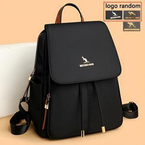 TEMU 블록코 세븐 여성용 대용량 하드 백팩, 노트북 수납공간, 조절 가능한 어깨끈 & 헤비듀티 나일론, 여행용, 책가방, 스타일리시 한국식 디자인