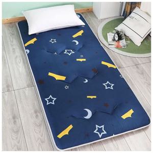 TEMU 수면매트리스 1인용 간이침대매트리스 접이식 바닥수면 2층침대매트 기숙사용 바닥매트 패션 프린트|간이침대