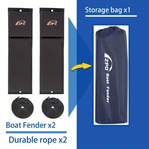 TEMU ZPO 보트 펜더, 도킹용 보트 범퍼 2개 세트 (내구성 강한 로프 포함), 24 x 6 x 2.5 인치, 수상 보호 장비, 컴팩트 디자인, 내구성 강화 구조, 해양 스포츠 애호가 및 보트 소유자용