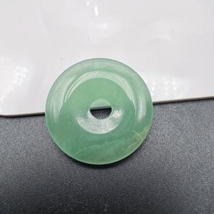 TEMU 1개 천연/ 도넛 펜던트 록 합성 보석 평화 버클 참 아뮬렛 보호용 목걸이 DIY 쥬얼리 귀걸이 만들기 선물 남녀 공용