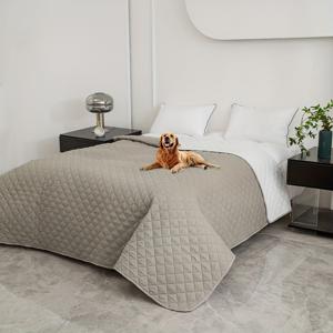 TEMU 2025 신제품 대형·중형·소형 강아지용 - 헤비듀티 쉬운 세척/야외 펫 매트, 그리드 패턴, 내구성 & 쿠션 기능, 차량 여행 및 동물병원 방문용