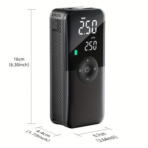 TEMU 자동차용 휴대용 타이어 공기 주입기 전기 펌프 자동차 모터사이클 자전거용 공기 압축기