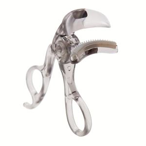 TEMU 휴대용 무테 빗 모양 광각 속눈썹 컬링기, 속눈썹 컬링용