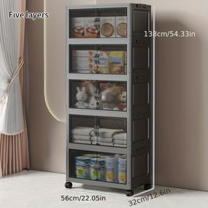 TEMU 길이 56cm, 폭 32cm의 가정용 수납 캐비닛입니다. 간편한 조립을 위한 접이식 디자인으로, 거실에서 간식 보관하거나 침실에서 침대 옆 테이블로 사용하기에 적합합니다.