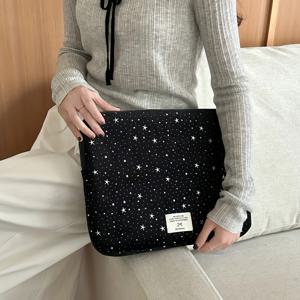 TEMU 맥북, 아이패드와 호환되는 별 모양 귀여운 태블릿 PC 가방 노트북 컴퓨터 백 내부 포켓이 있는 10/11인치 13/14인치 .6인치 랩탑