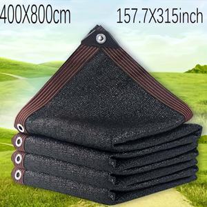 TEMU 초대형 블랙 통기성 메쉬 차양 - 고밀도 폴리에틸렌 메쉬, 온실, 테라스, 식물, 파빌리온, 현관용 - 19.6x26피트 및 19.6x32.8피트 사이즈 제공