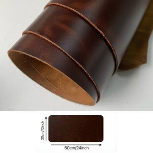 TEMU 고품질 소가죽 가죽 시트, 식물성 태닝 풀 그레인 가죽으로 제작, 두께 1.8-2.0mm, 가방, 칼, 키체인, 저널 커버, 신발, 지갑, 펜 케이스 등 공예 및 수공예 프로젝트에 적합.