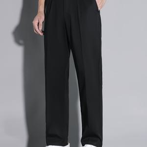 TEMU 남성용 캐주얼 바지, 봄/가을용으로 내구성이 뛰어나며, 새로운 루즈핏, 하이 스트리트 트렌디 브랜드 퀵 드라이 바지, 그리고 스타일리시한 스포츠 레저 바지로 남성들을 위한 제품입니다.