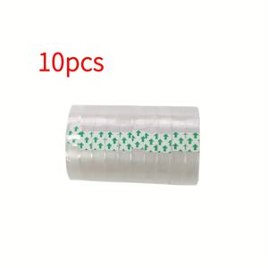 TEMU 초강력 투명 테이프 10롤 - 폭 0.8cm (0.32인치), 선물 포장, 이사, 사무실, 공예, 가정, 창고, 우편 발송에 적합, 깔끔하게 스택된 롤.
